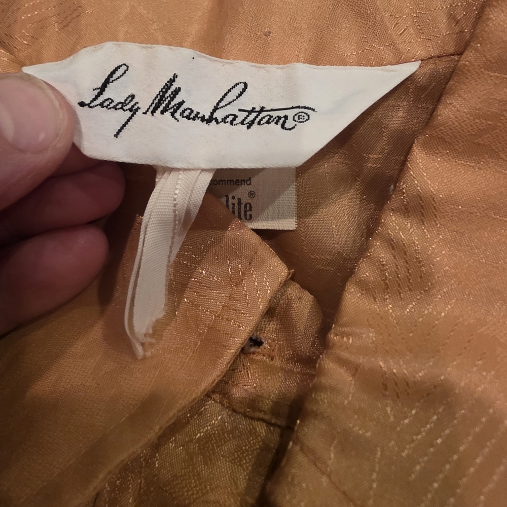 Vintage 70s Lady Manhattan Polyester Blouse Disco Secretary Retro Top - Picture 4 of 7